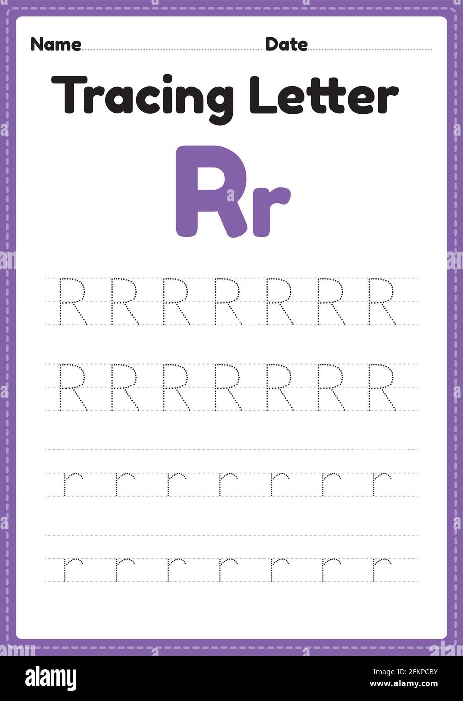 Tracing Letter R Hi res Stock Photography And Images Alamy