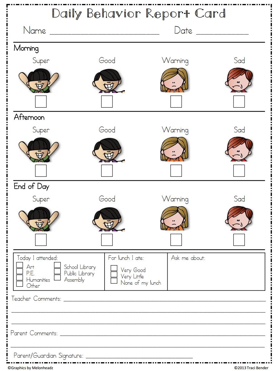 Tracking Behavior Management Visual Printable Teach Junkie