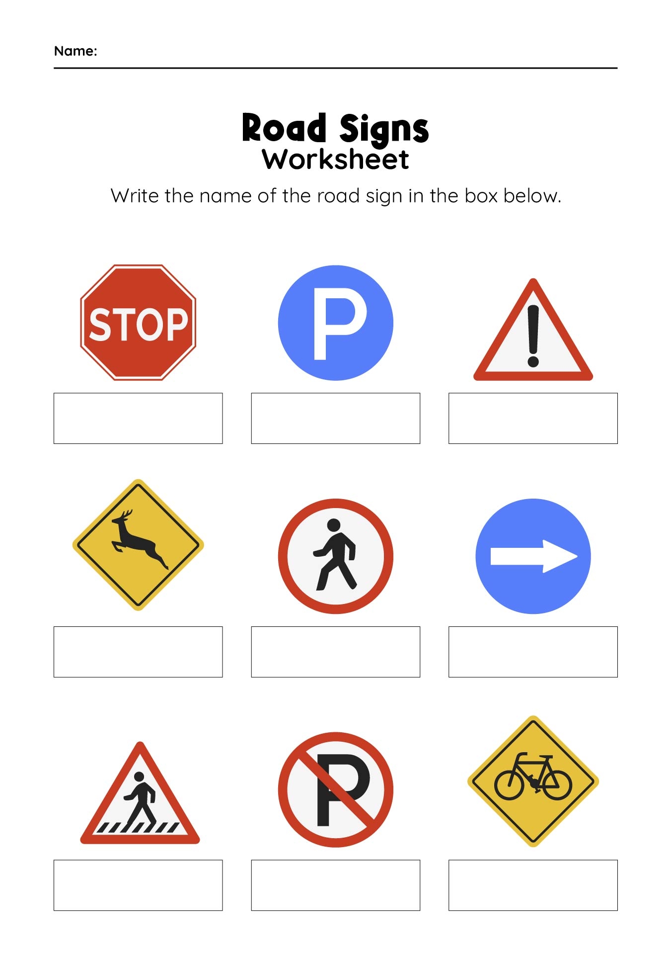 Preschool Printable Stop Sign
