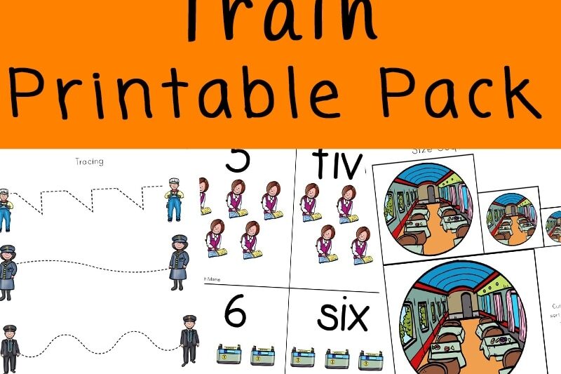 Printable Free Preschool Worksheet Train