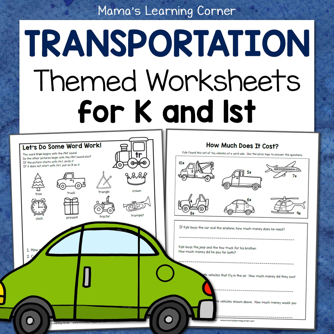 Printable Transportation Worksheets For Kindergarten