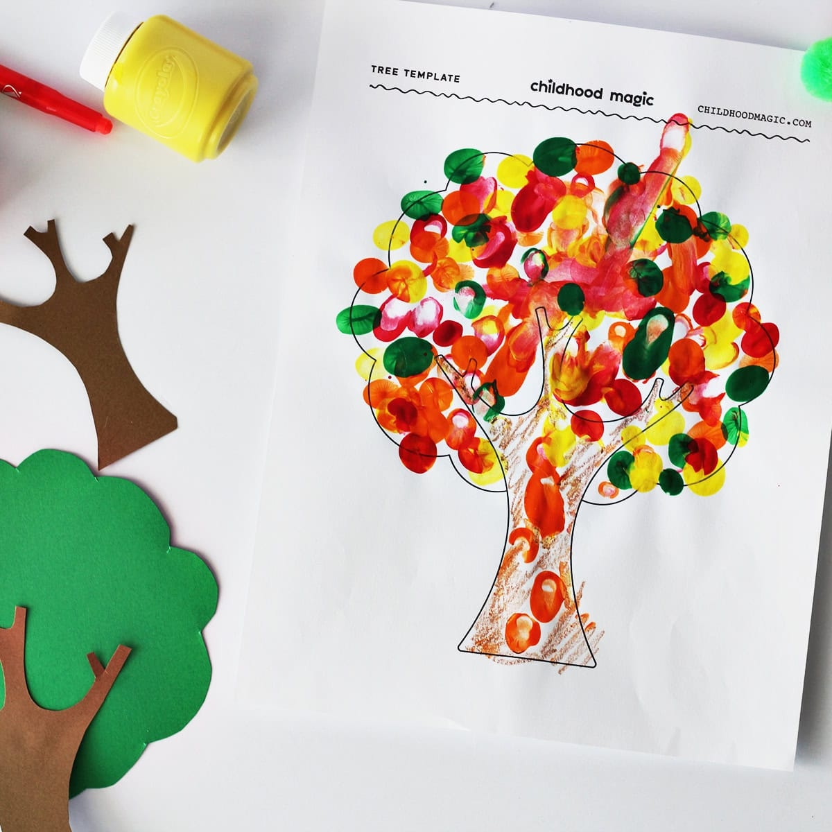 Tree Template Free Printable Childhood Magic