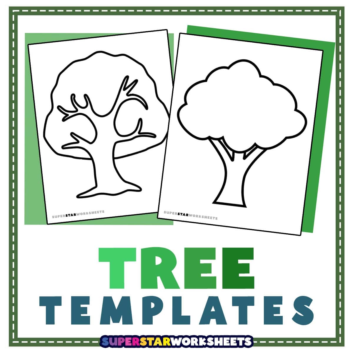 Tree Template Superstar Worksheets