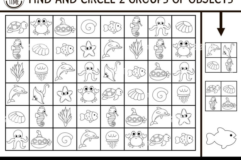 Seek And Find Preschool Printables
