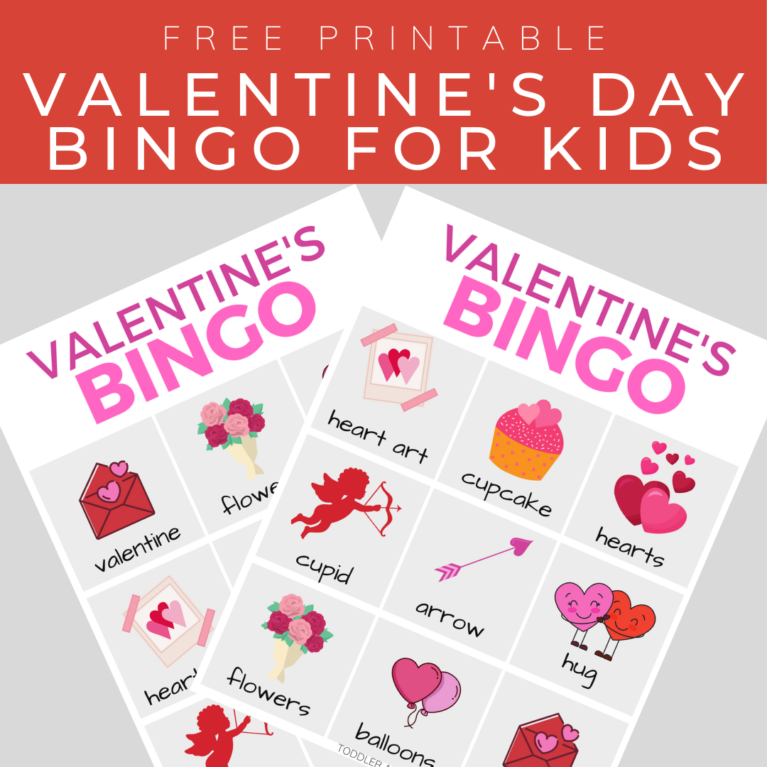 Valentine s Day Bingo For Preschoolers Toddler Approved