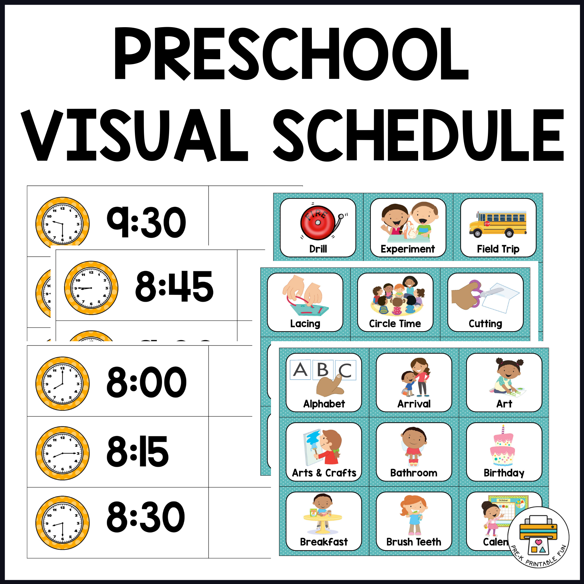 Preschool Printable Schedule