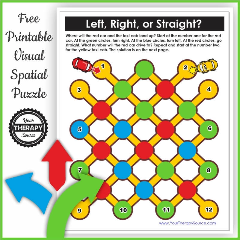 Free Printable Spatial Awareness Worksheets