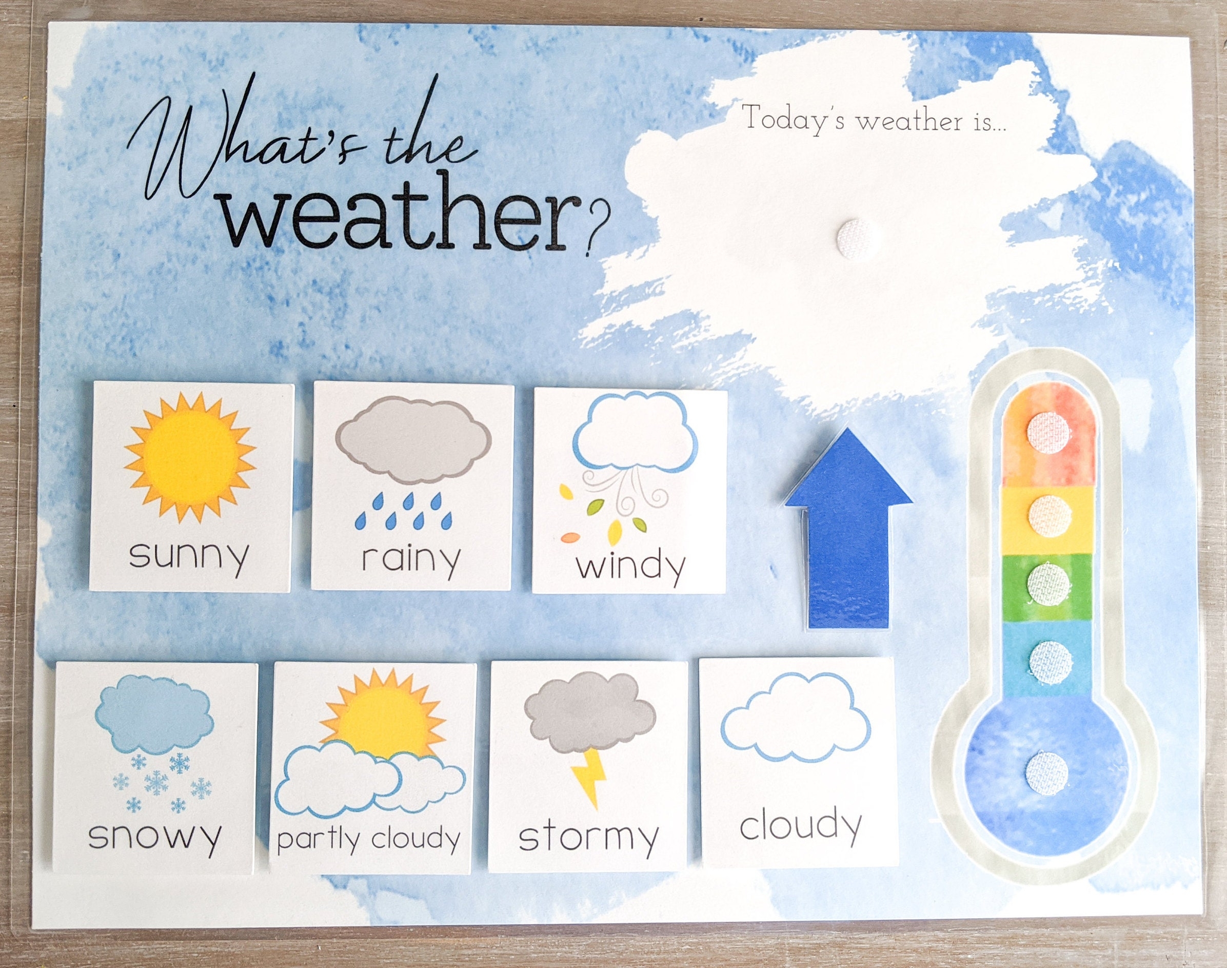 Weather Chart Custom Listing Circle Time What s The Weather 