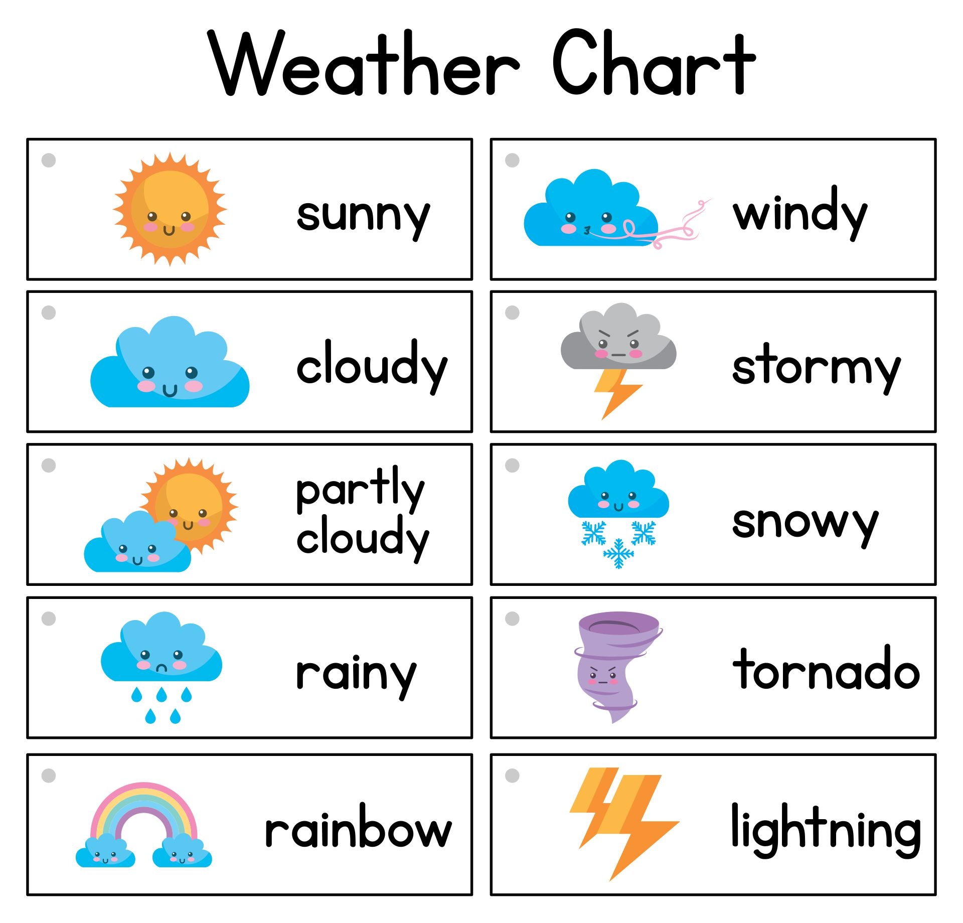 Weather Chart For Kindergarten 10 Free PDF Printables Printablee