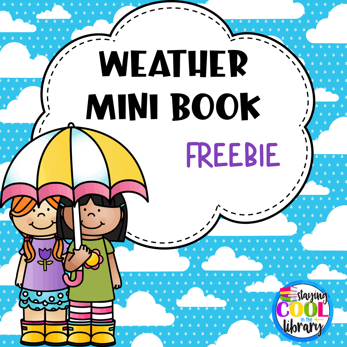 Weather Mini Book FREEBIE Staying Cool In The Library