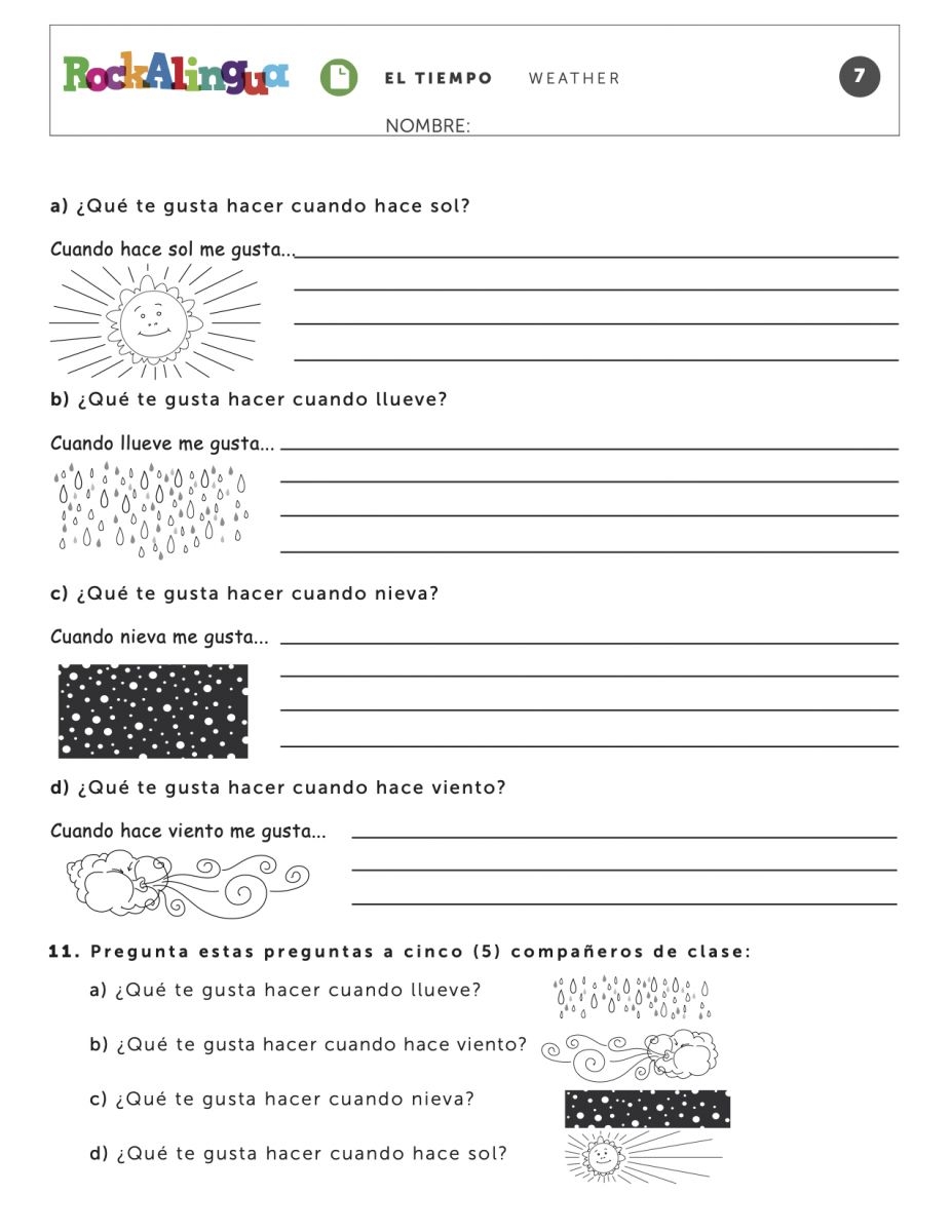 Weather Worksheet For Kids Weather Worksheet For Kids