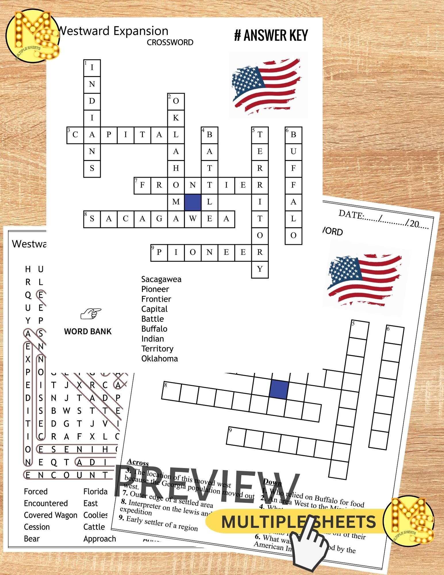 Free Printable Westward Expansion Worksheets