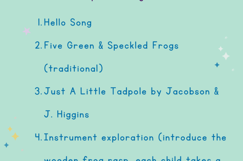 Printable Preschool Music Lesson Plan