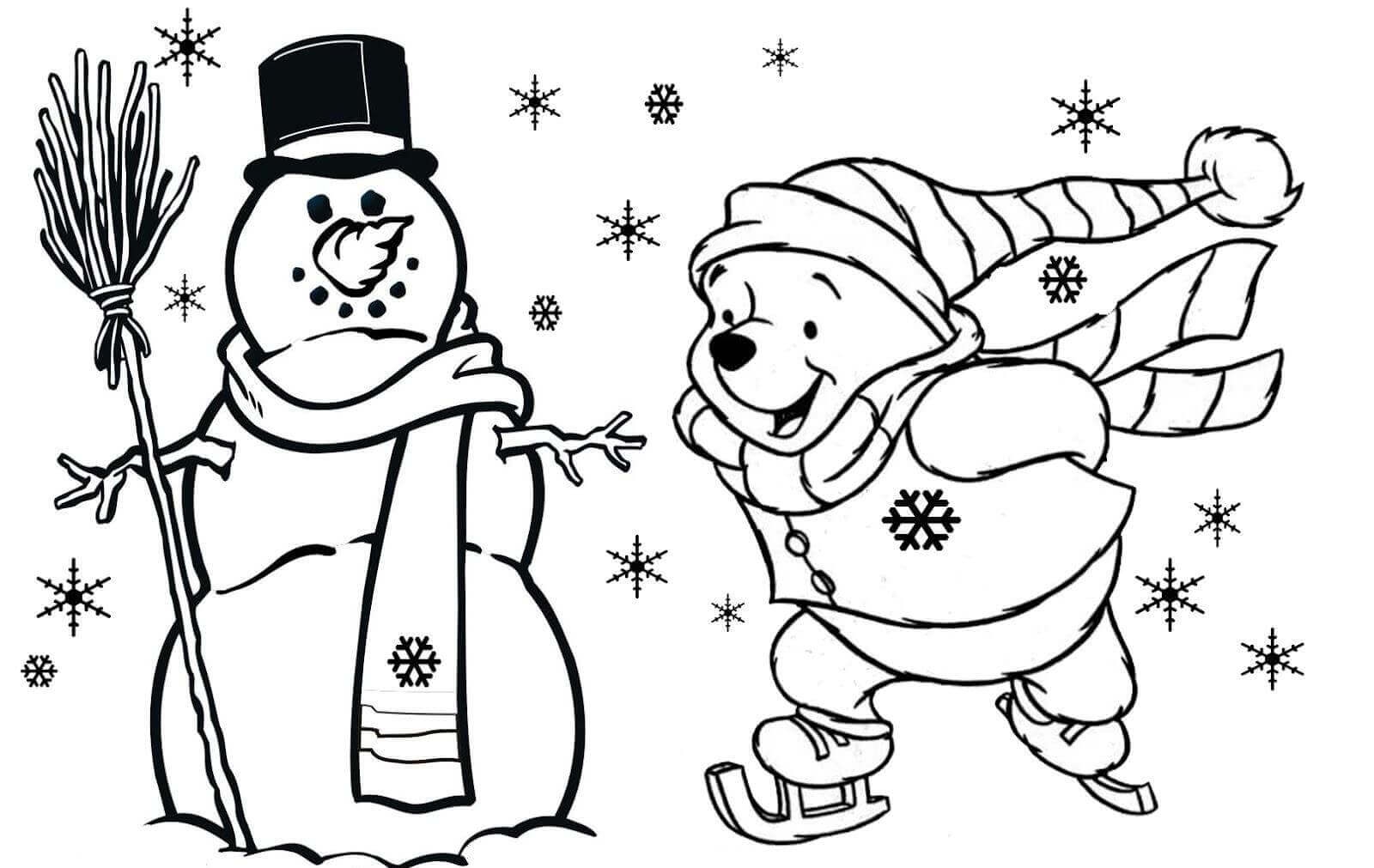 January Coloring Pages Printable Preschool