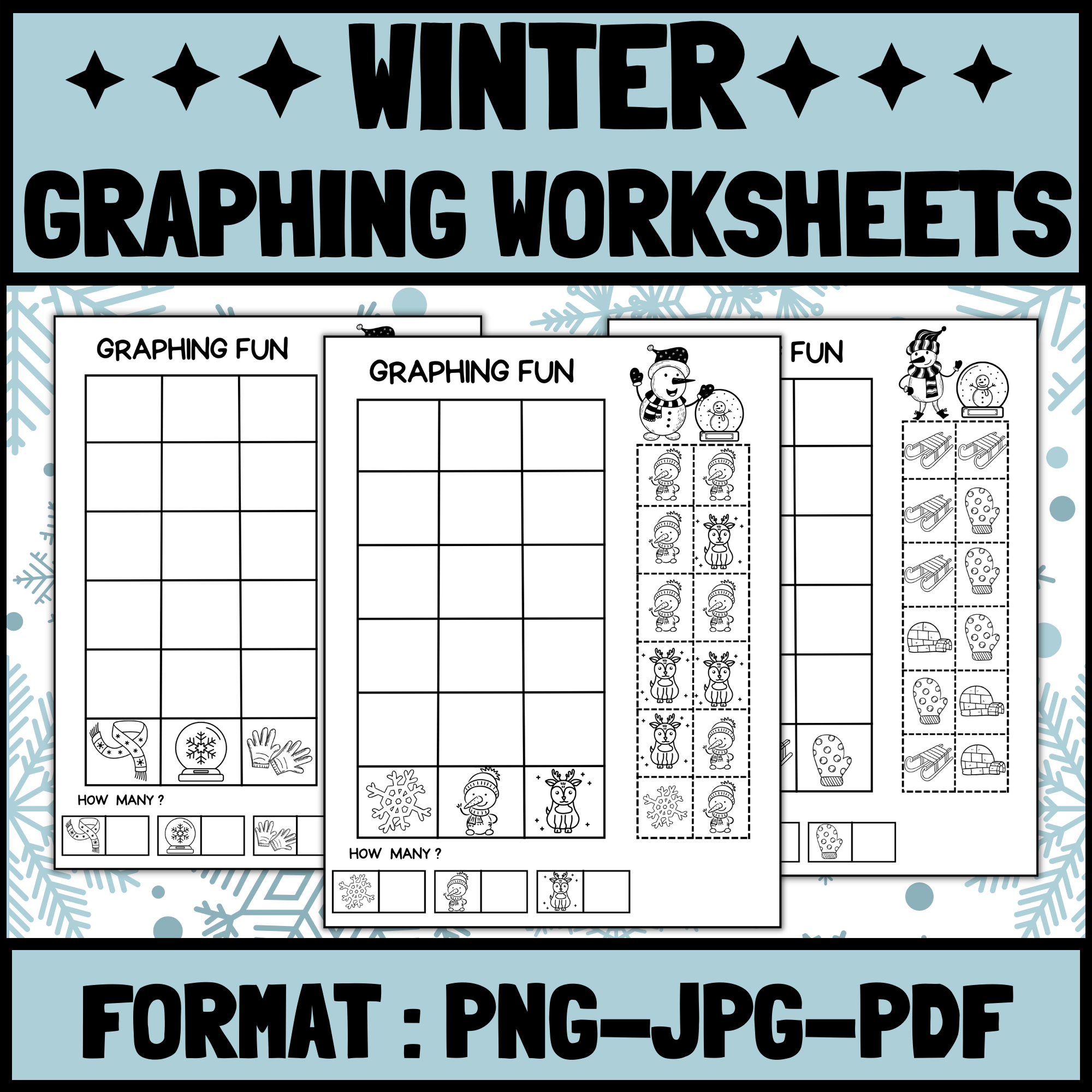 Winter Graphing Worksheets Winter Math Kindergarten Graphing Printable Made By Teachers