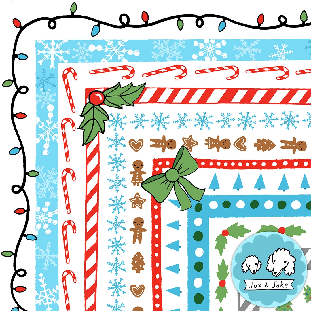 Winter Holiday Clipart Borders 98 Christmas Clip Art Frames PNG 