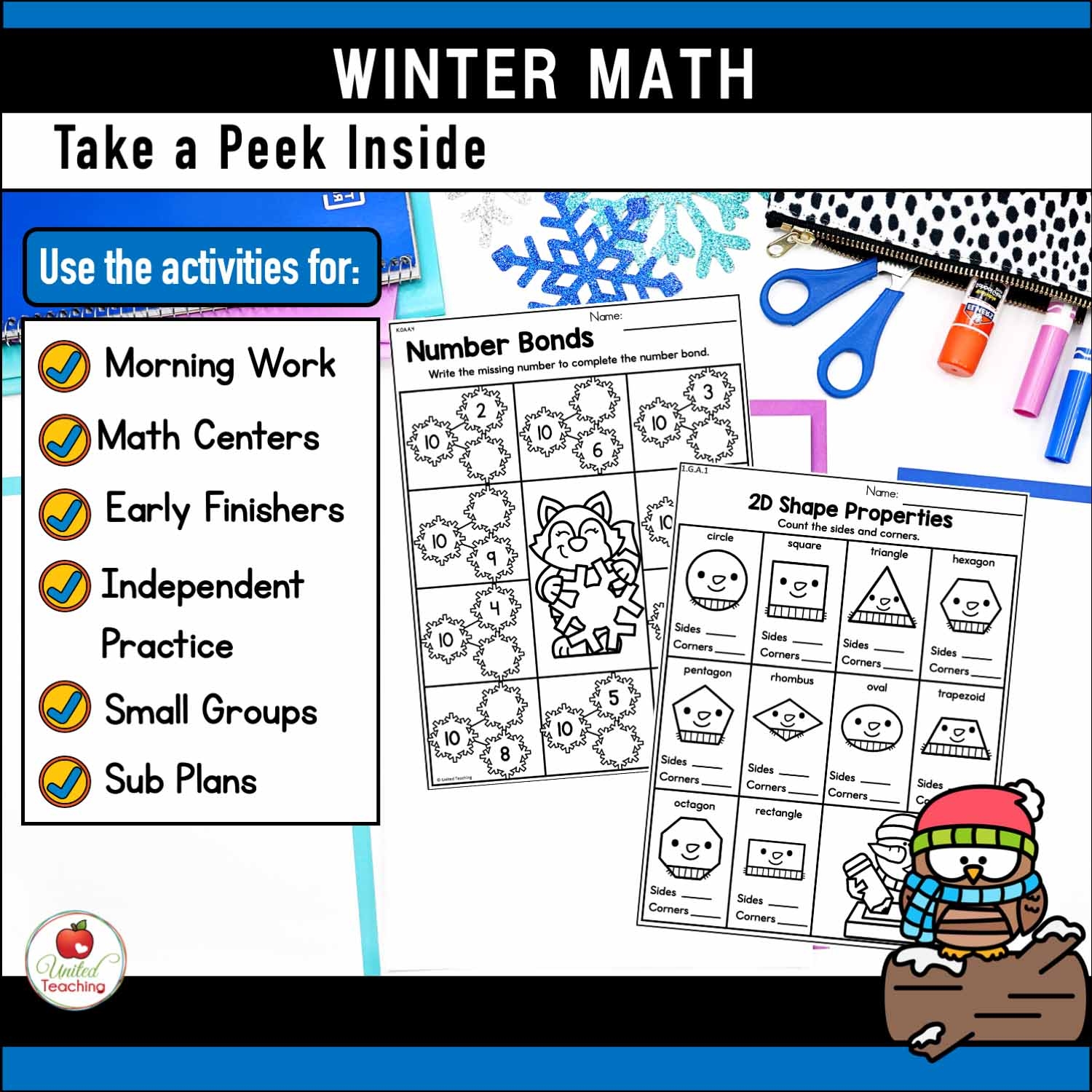 Independent Math Worksheets For Kindergarten