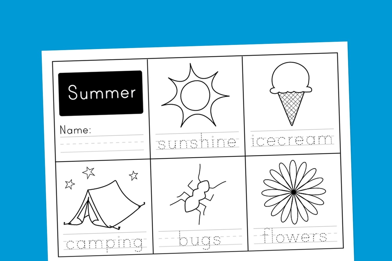 Worksheet Wednesday Summer Handwriting Paging Supermom Worksheet Wednesday Summer Handwriting Paging Supermom