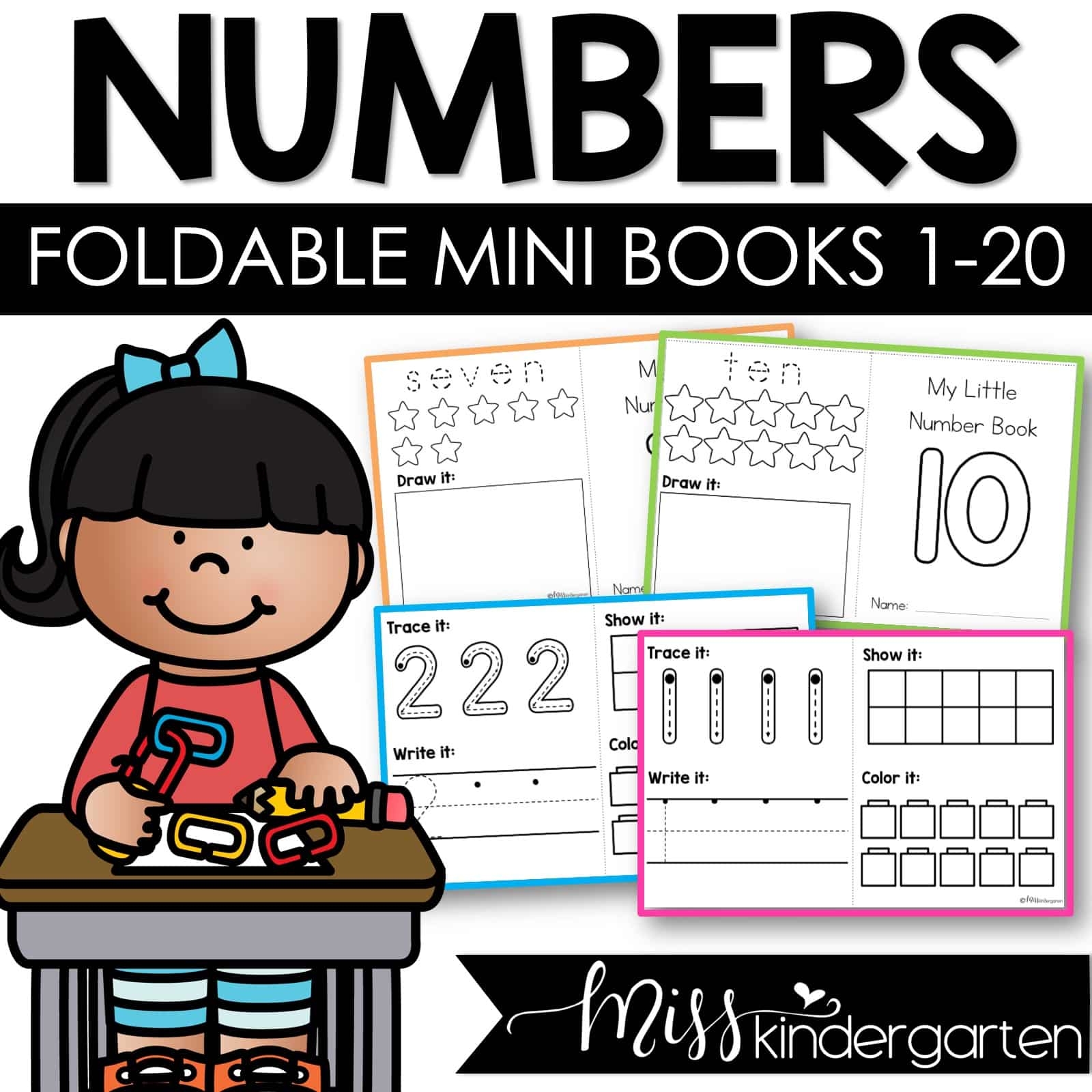 Mini Printable Counting Books For Preschoolers