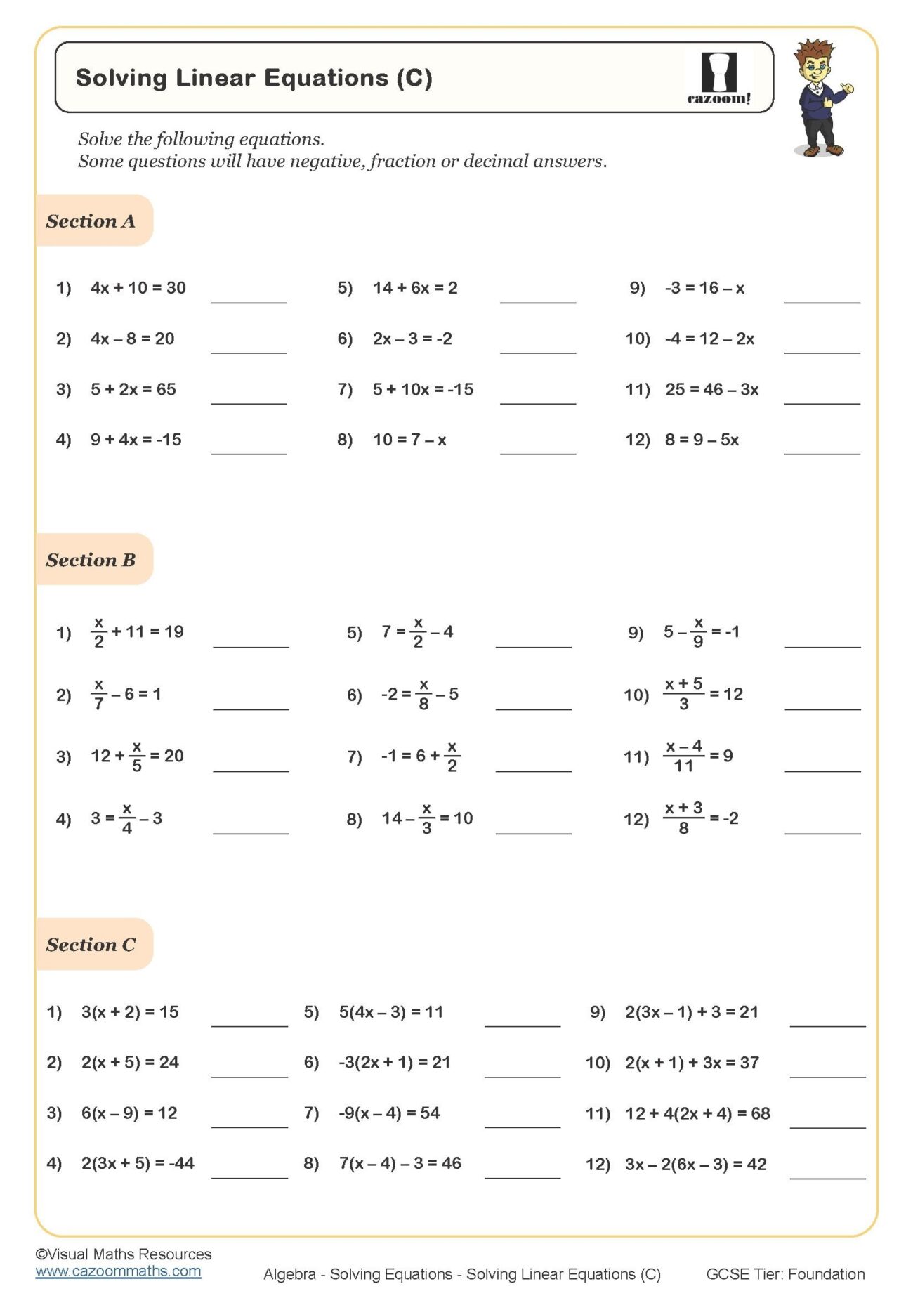 Year 8 Maths Worksheets Free Printable PDF Year 8 Worksheets