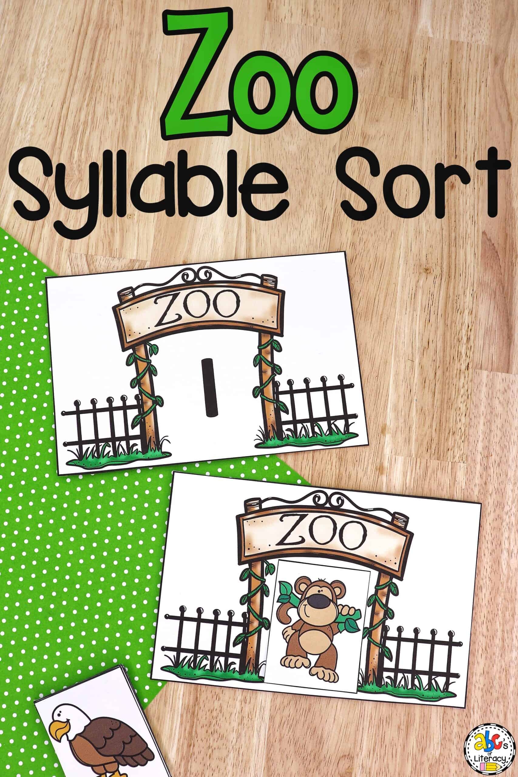 Zoo Syllable Sort Activity